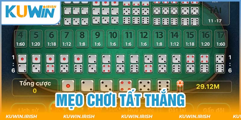 Ôm trọn tiền thưởng khủng nhờ vào cách chơi Tài Xỉu cầu bệt 