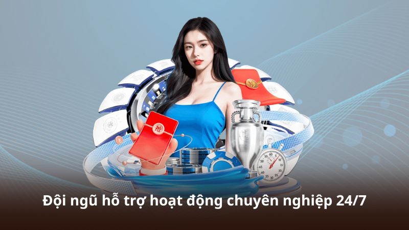 Đội ngũ hỗ trợ hoạt động chuyên nghiệp 24/7